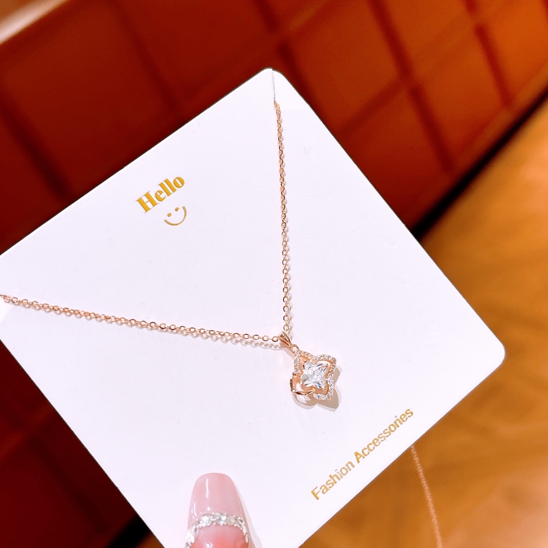 可愛い高品質シルバーネックレスシルバー ウェディング