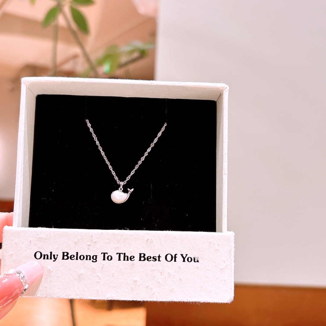 Solid Silver Necklace Girly Father's Day Gold