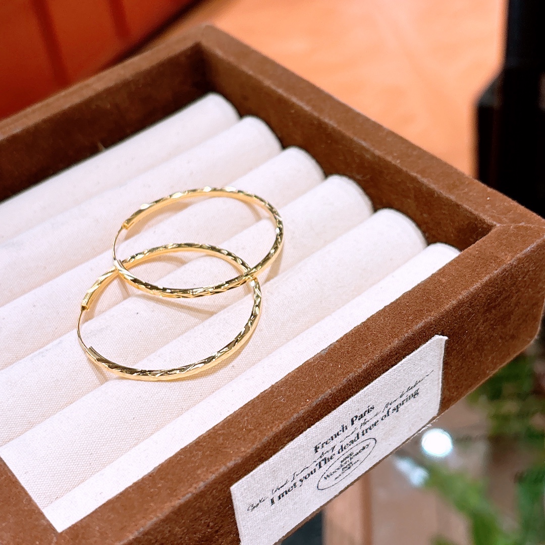 High Polish Silver Hoop Earrings Girly Teacher's Day Silver