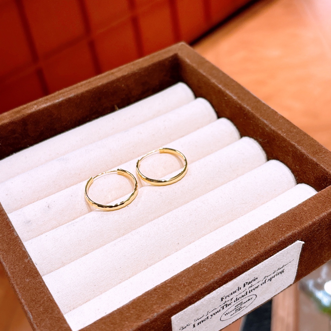 Solid Silver Hoop Earrings Dainty Christmas Silver