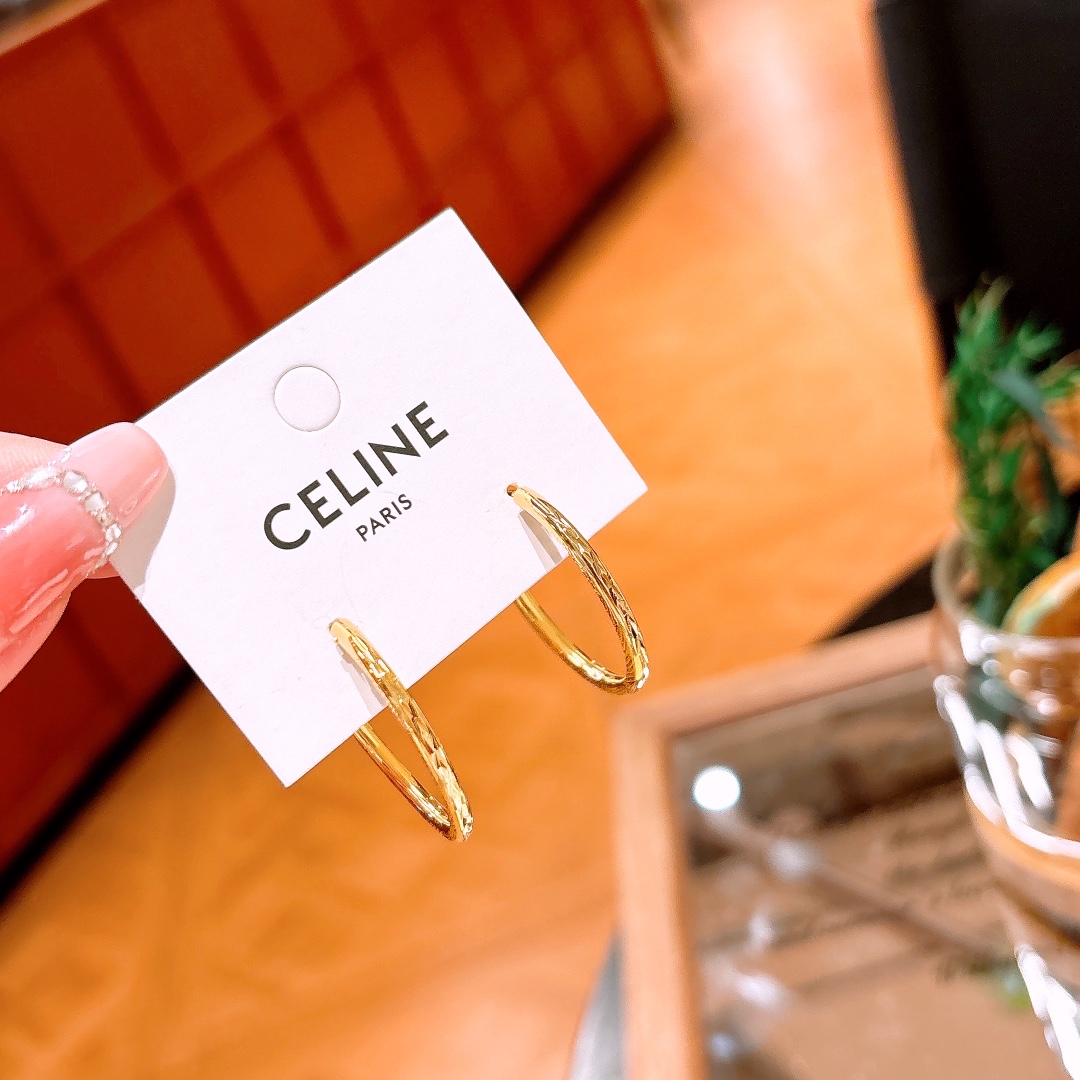 S925 Sterling Silver Hoop Earrings Forest Birthday Gold