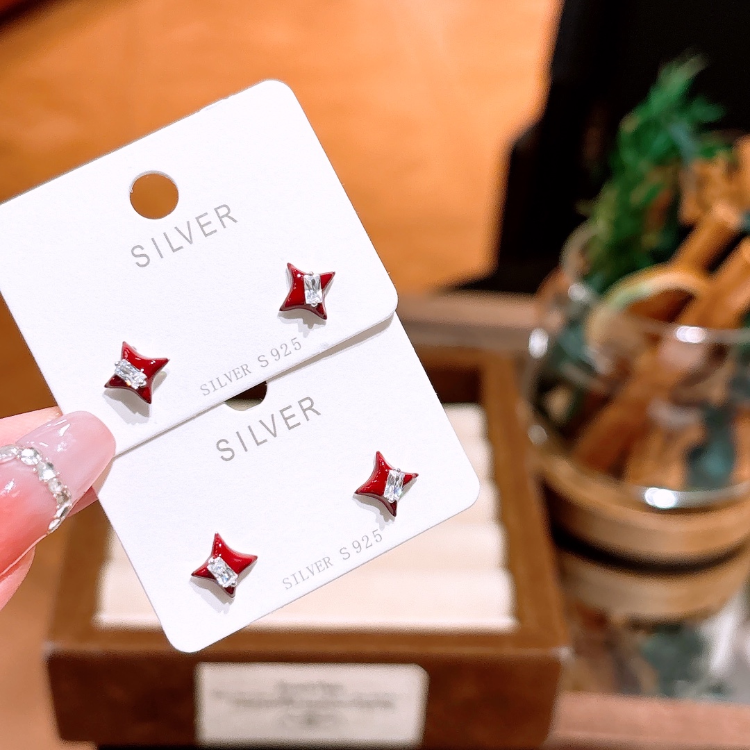 Low Allergy Silver Earrings Dainty Valentine's Day Gold