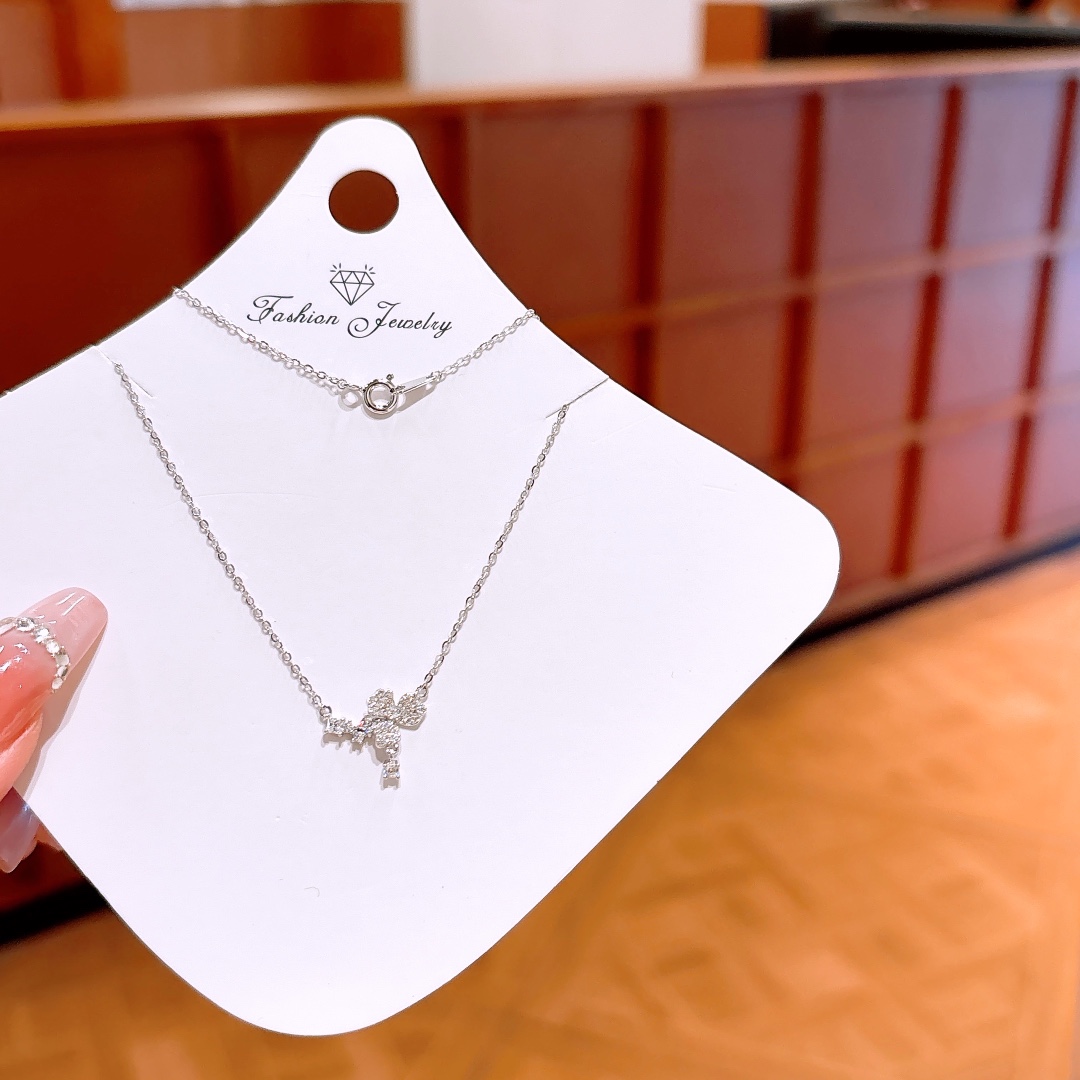 Hypoallergenic Silver Necklace Delicate Proposal Gold