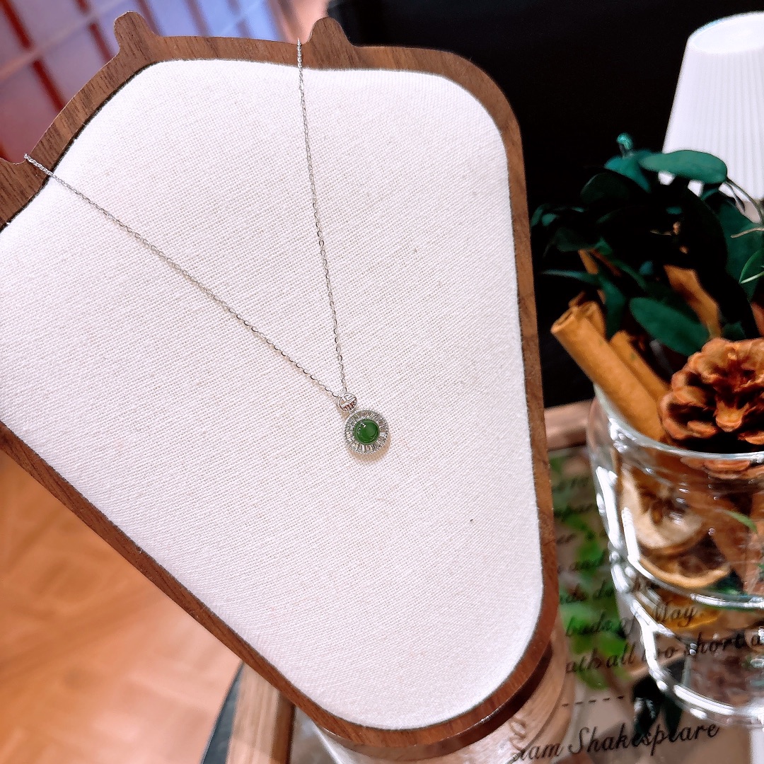 Low Allergy Silver Jasper Necklace Elegant Engagement Silver