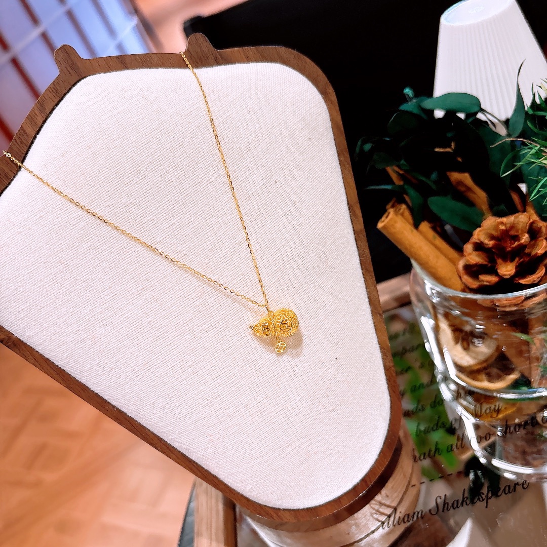 S925 Sterling Silver Necklace Light Luxury Engagement Gold