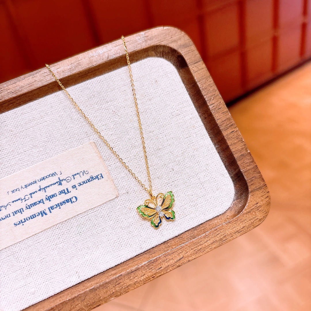 925 Silber Kette Instagram-Stil Geschenk für beste Freundin Gold