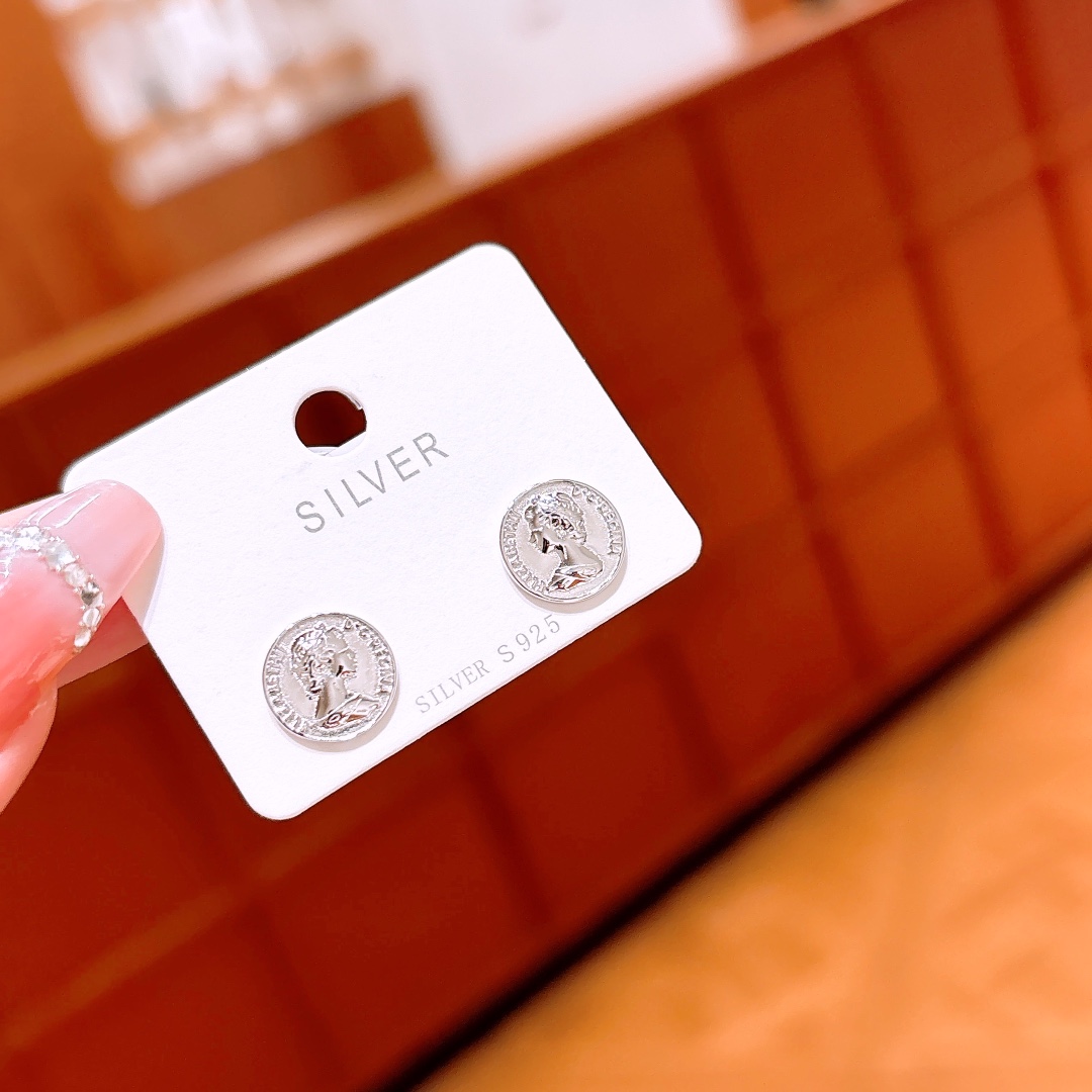 Massivsilber Ohrringe Schick Frühlingsfest Gold