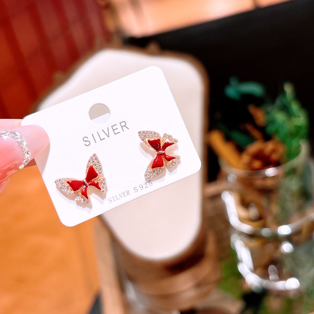 High Polish Silver Earrings Gentle Gift for Her Gold