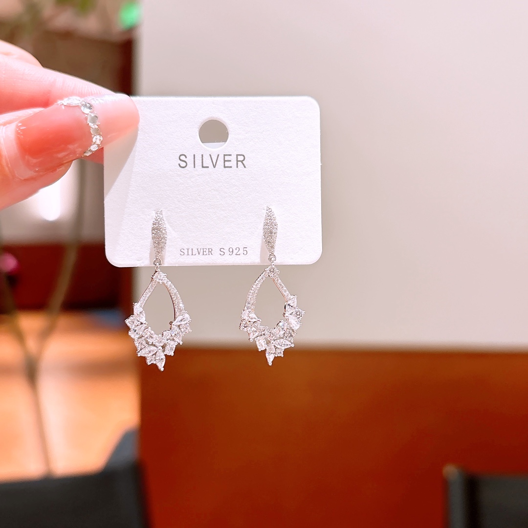 Fine Silver Earrings Ethereal Party Gold