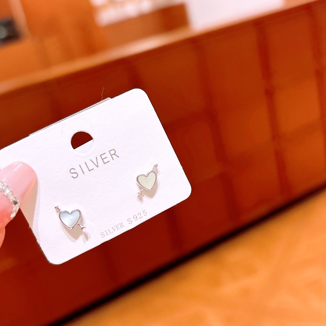 遊び心高品質シルバーイヤリングゴールド プロポーズ