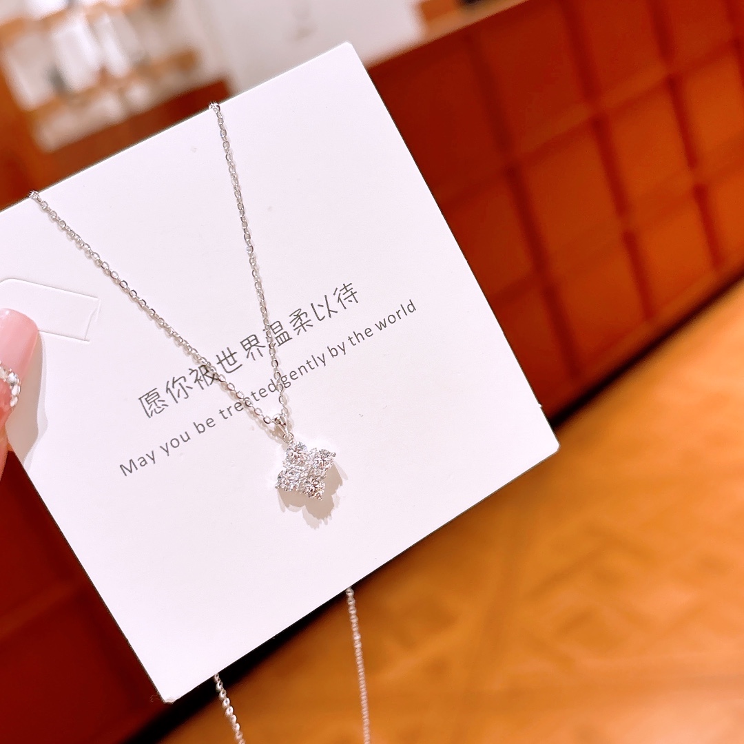 Fine Silver Necklace Lively New Year Gold