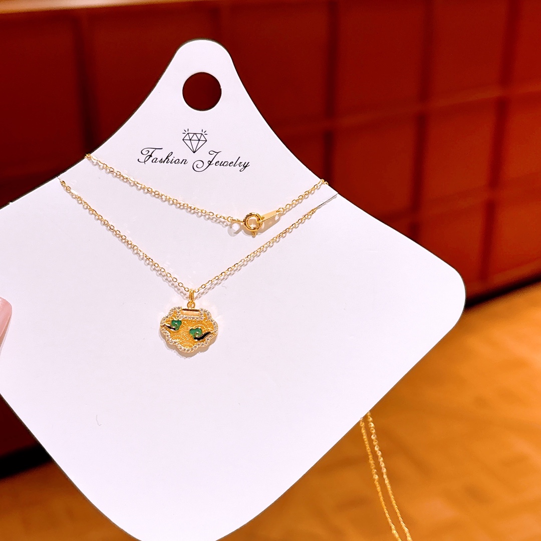 Fine Silver Necklace Sweet Wedding Gold