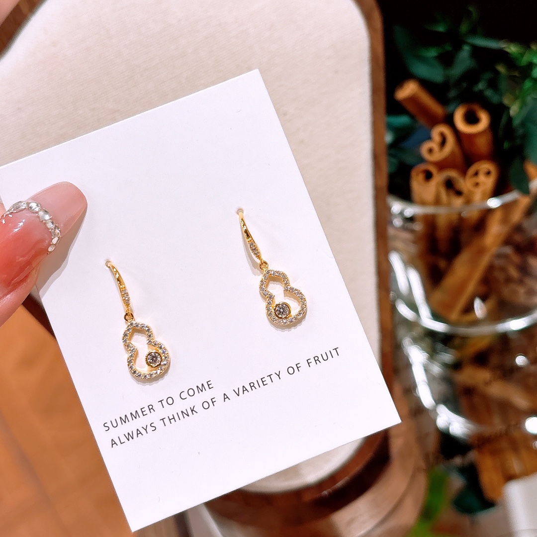 Low Allergy Silver Drop & Thread Earrings Dainty Father's Day Gold