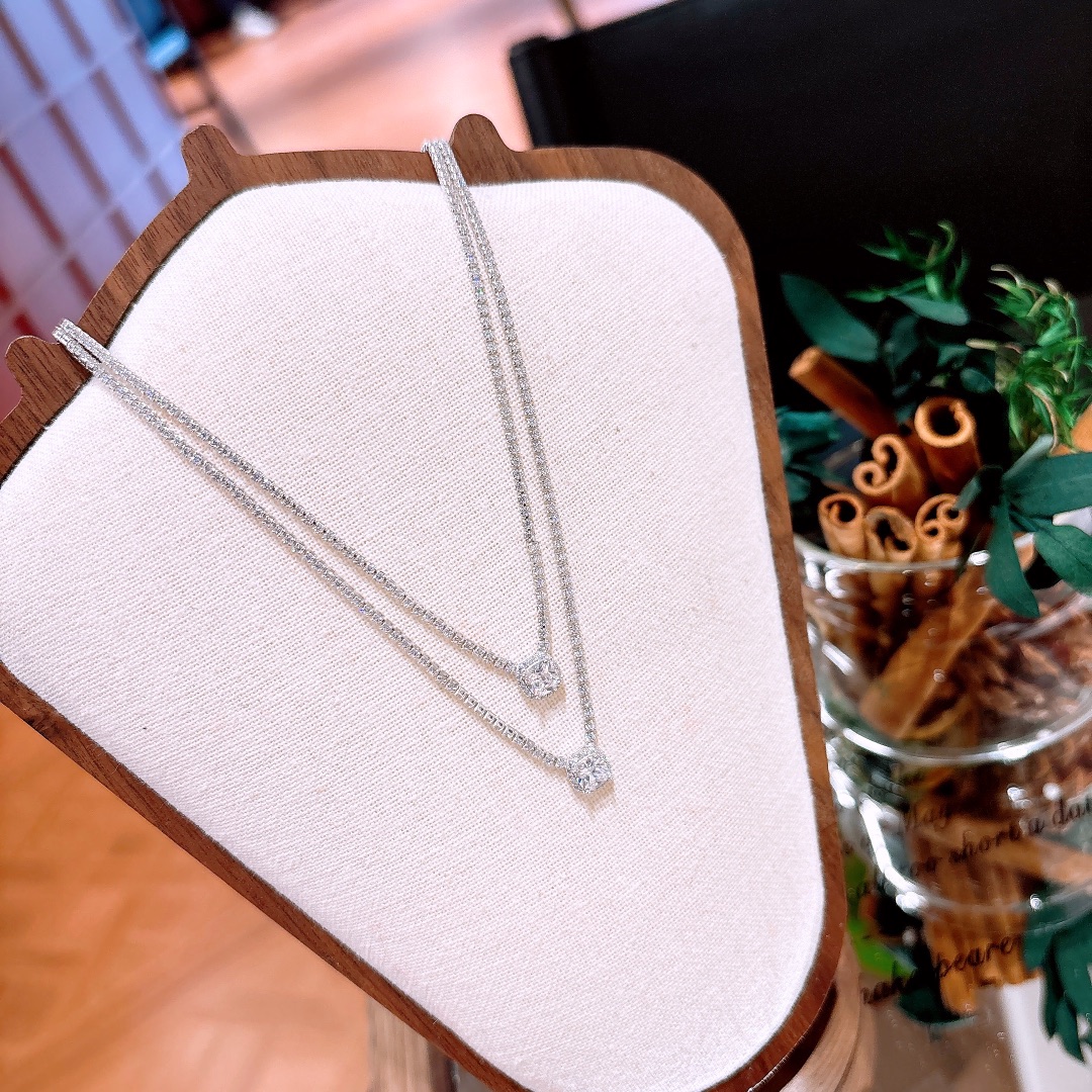 Solid Silver Necklace Soft Christmas Silver