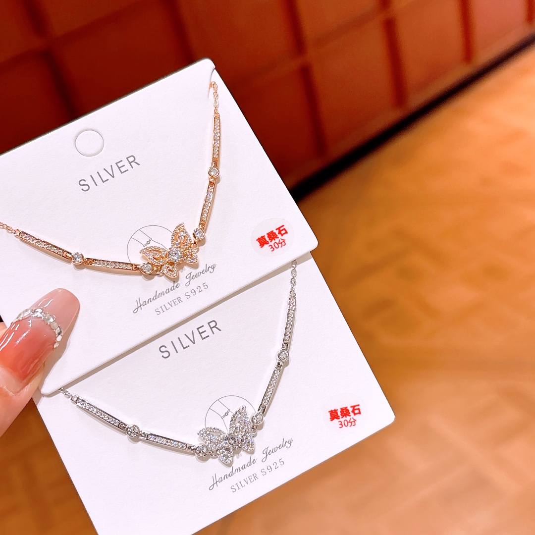 S925 Sterling Silver Moissanite Bracelet Ethereal Proposal Silver