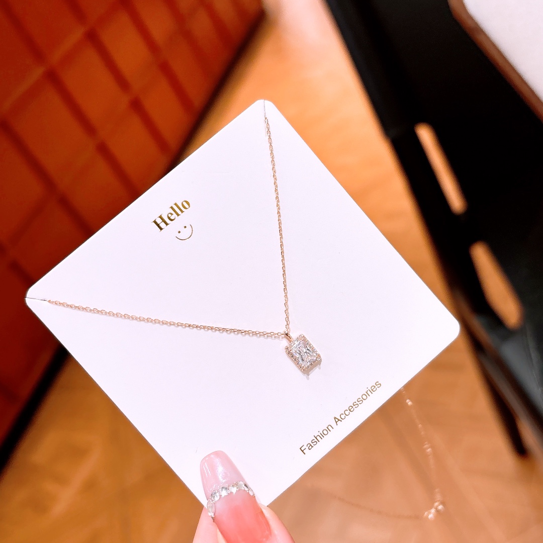 Fine Silver Necklace Romantic Teacher's Day Gold