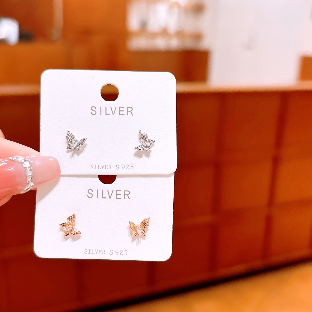 High Polish Silver Earrings Elegant Proposal Silver