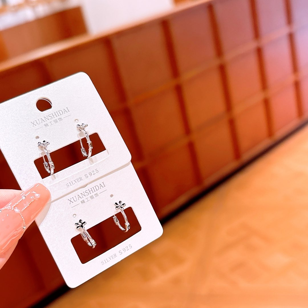 925 Silver Ear Cuffs Ins Style Graduation Gold