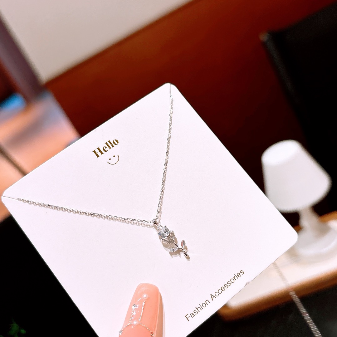 High Polish Silver Necklace Intellectual Bestie Gift Silver