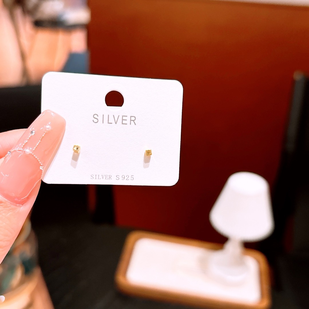 Fine Silver Earrings Soft Wedding Favor Gold