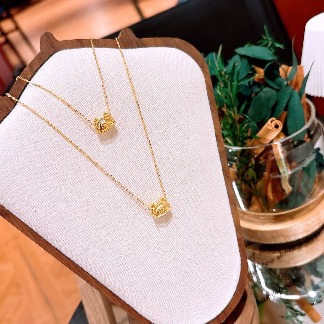 Feinsilber Kette Rein Hauseinweihung Gold