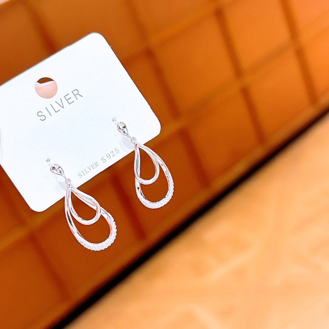 Hypoallergenic Silver Earrings Vintage Valentine's Day Gold