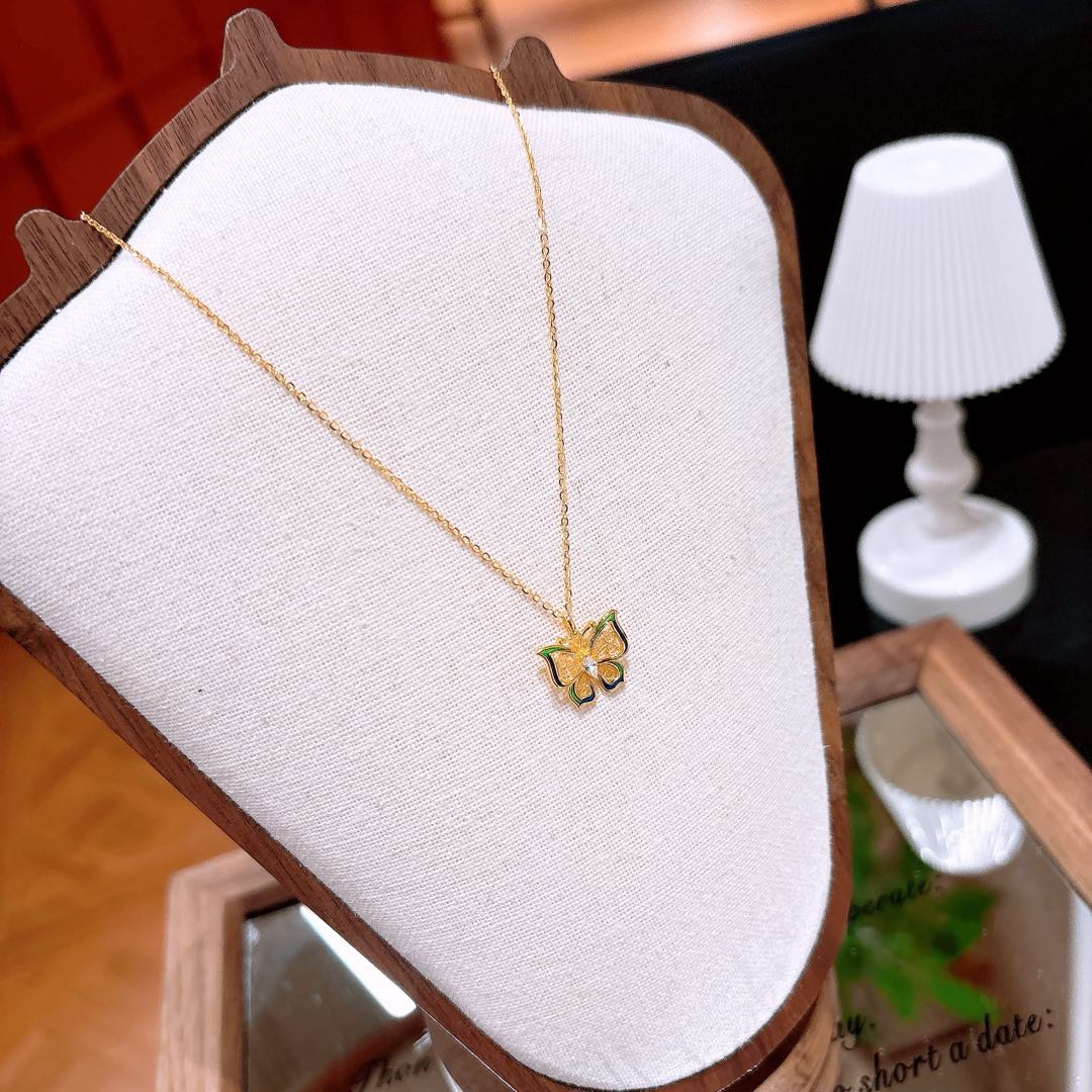 925 Silver Necklace Chic Anniversary Gold