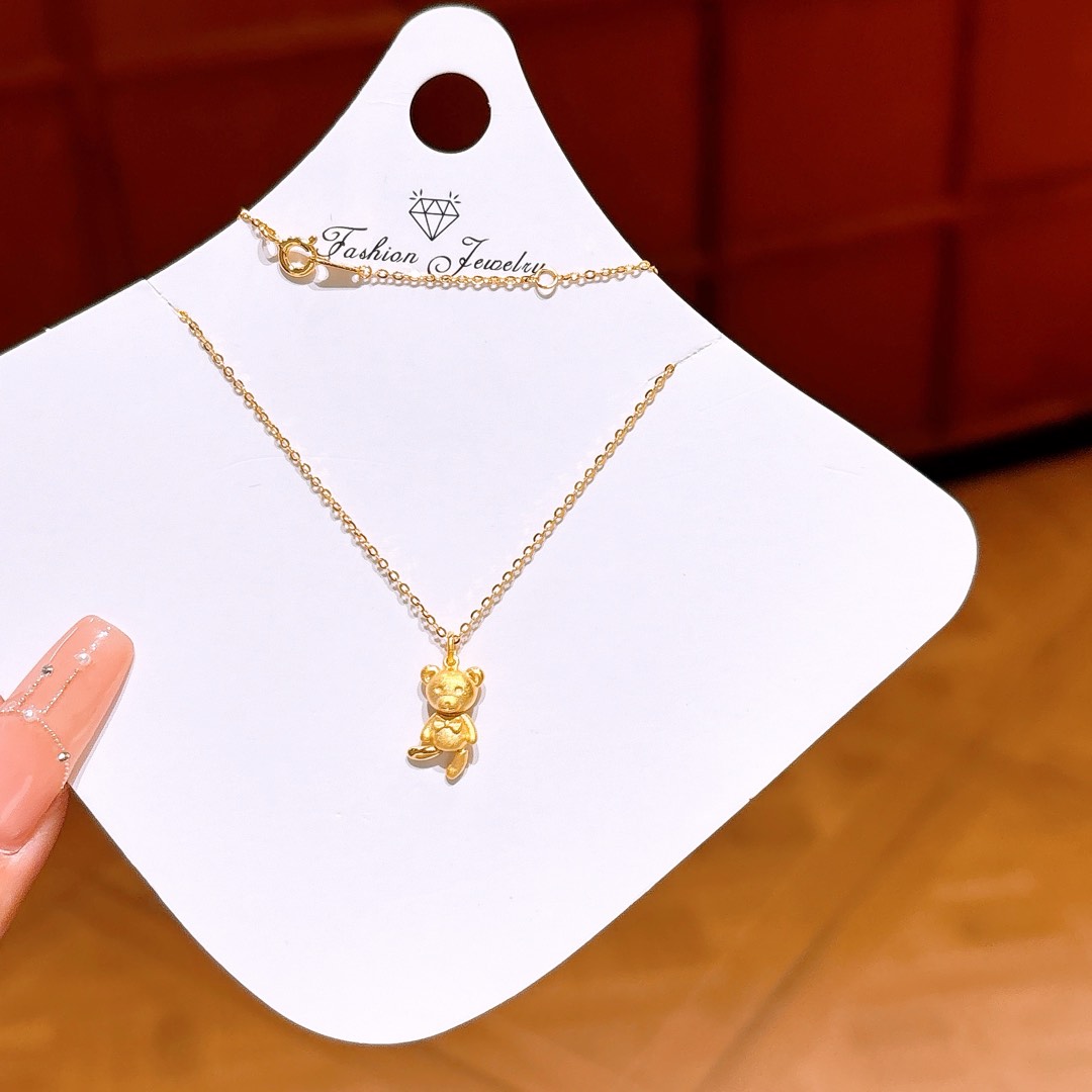 Hypoallergenic Silver Necklace Korean Style Birthday Gold