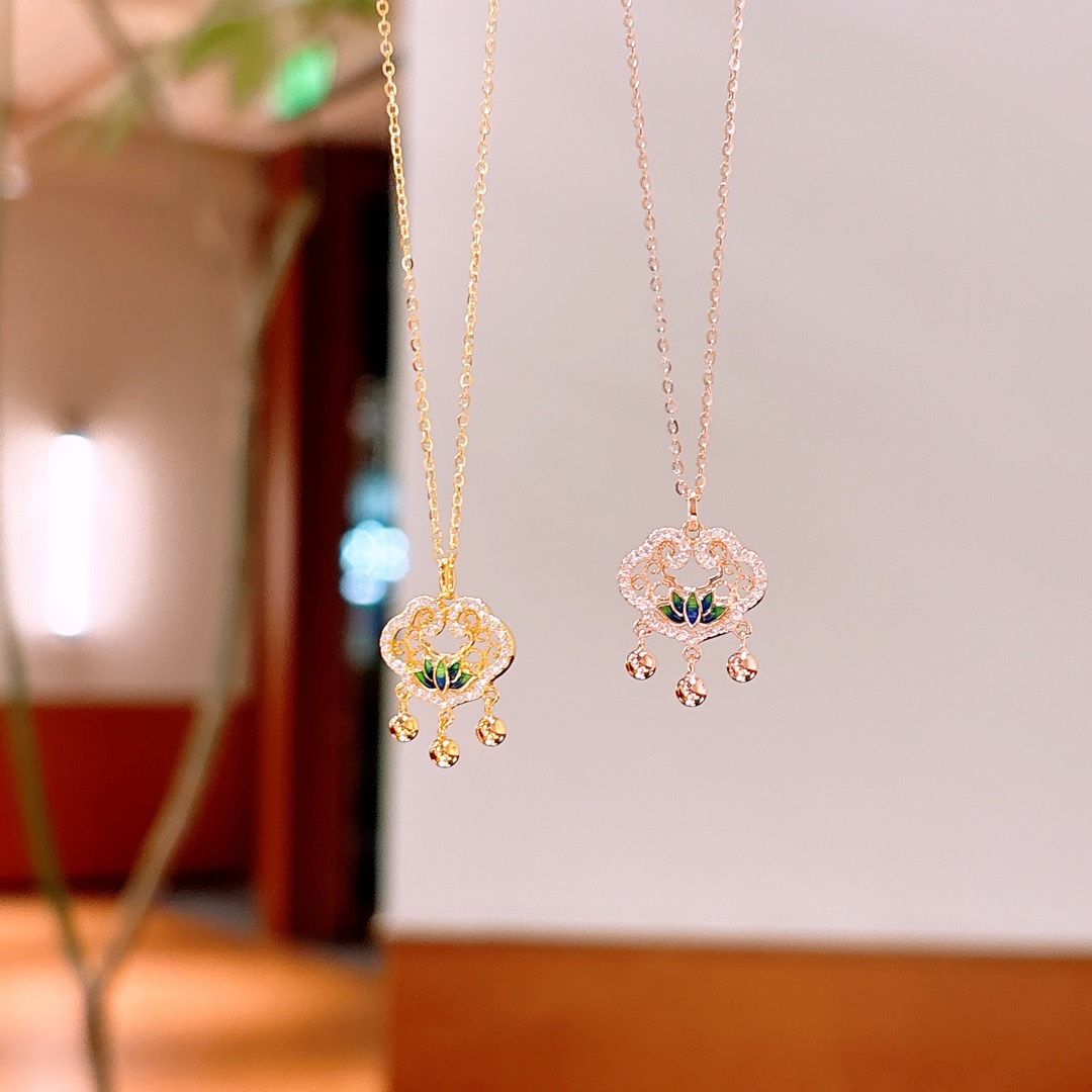 Hypoallergenic Silver Necklace French Wedding Gold