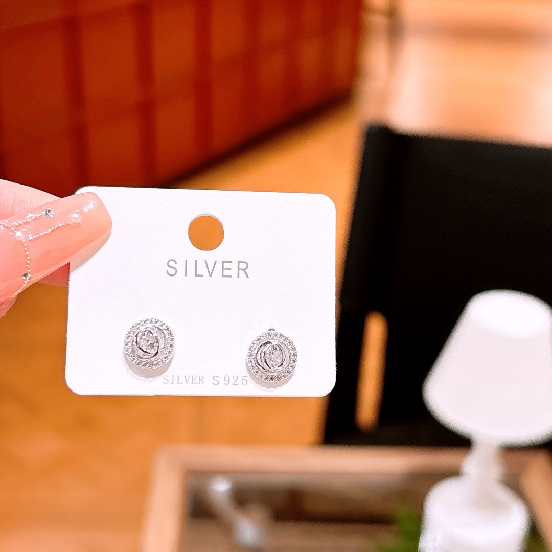 Low Allergy Silver Earrings Premium Birthday Gold