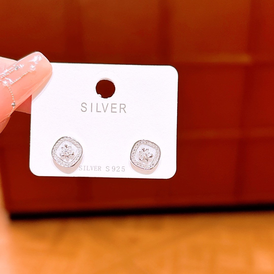 925 Silber Ohrringe Süß & cool Für mich selbst Gold