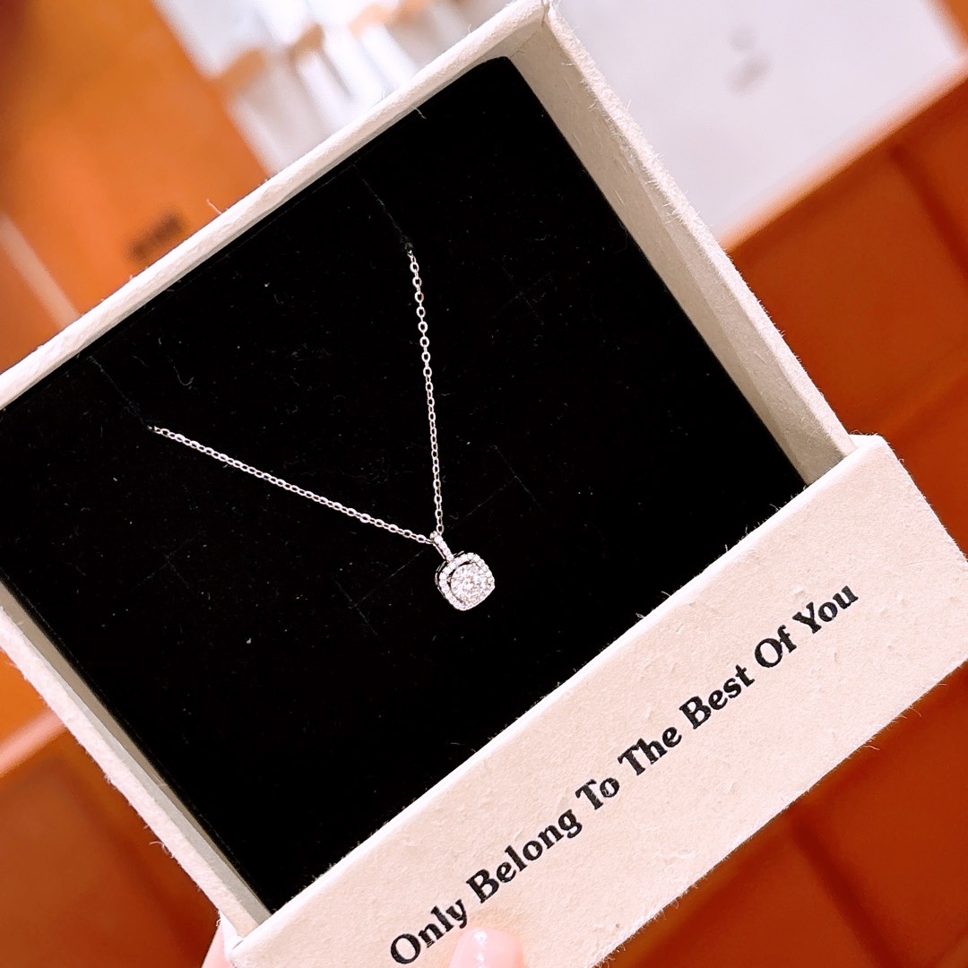 Hypoallergenes Silber Moissanit Kette Elegant Hauseinweihung Silber