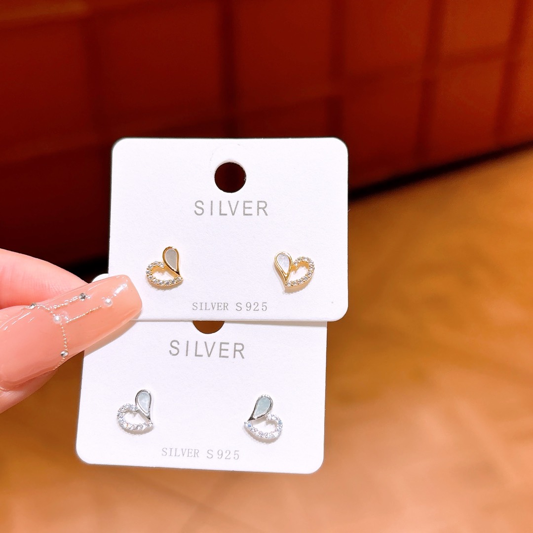 Hypoallergenic Silver Earrings Lively New Year Gold