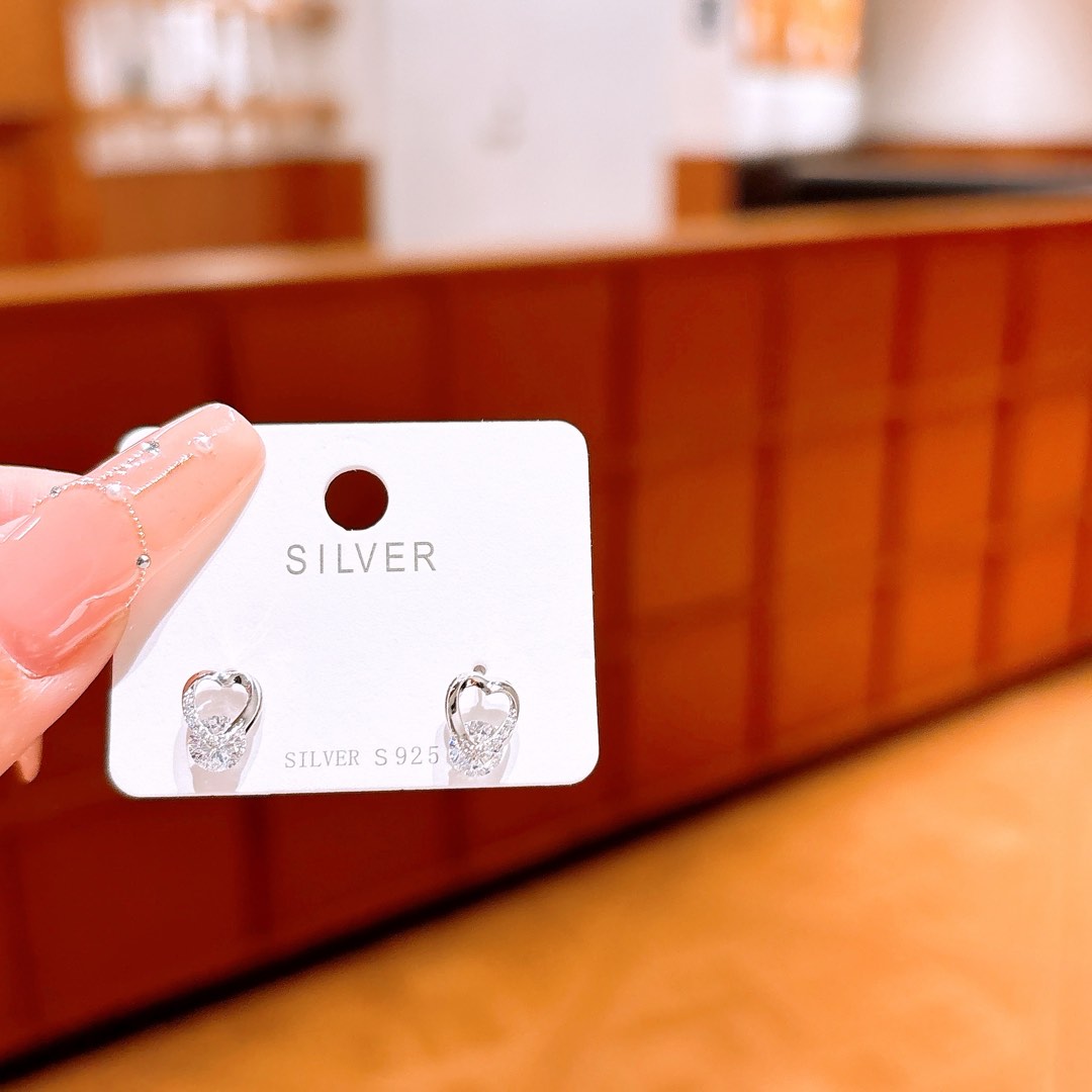 Hypoallergenic Silver Earrings French Spring Festival Silver