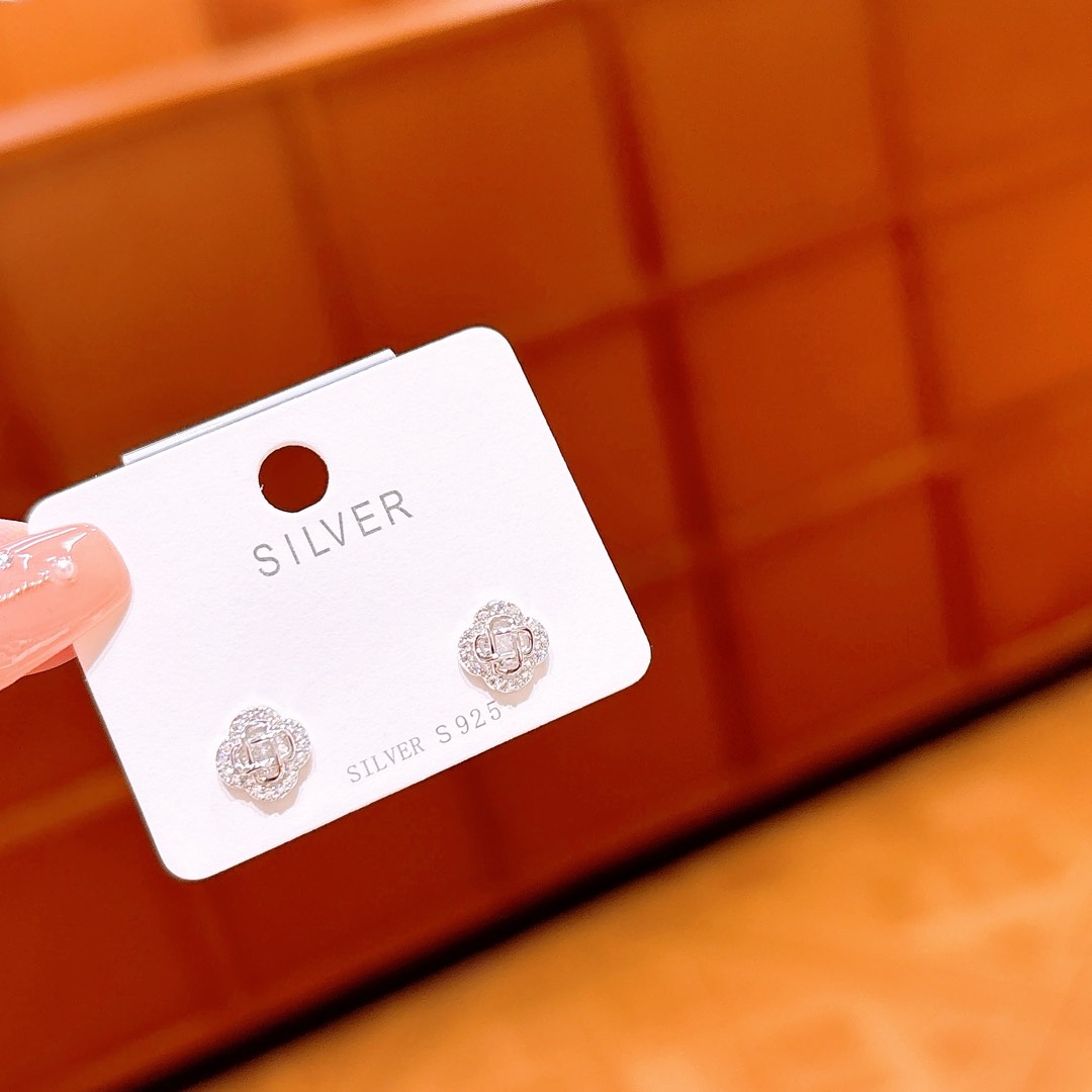 Low Allergy Silver Earrings Gentle Teacher's Day Silver