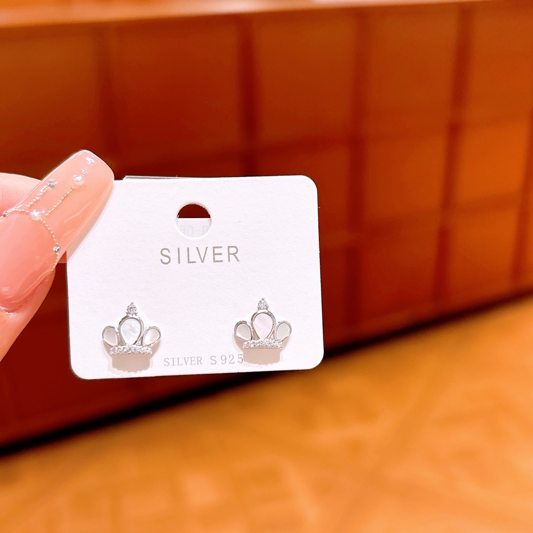 Hypoallergenic Silver Earrings Fashion Wedding Silver