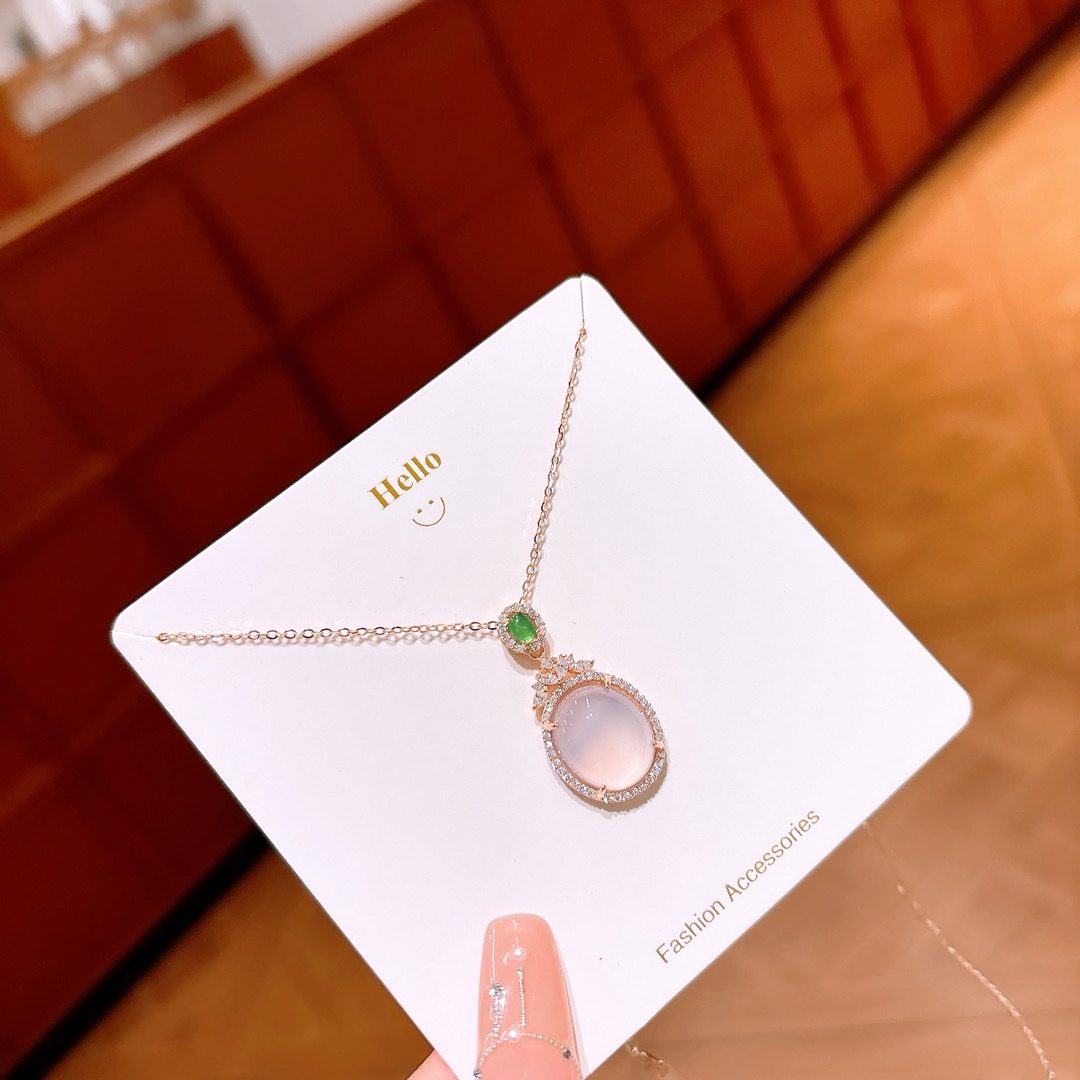 Fine Silver Necklace Light Luxury Valentine's Day Silver