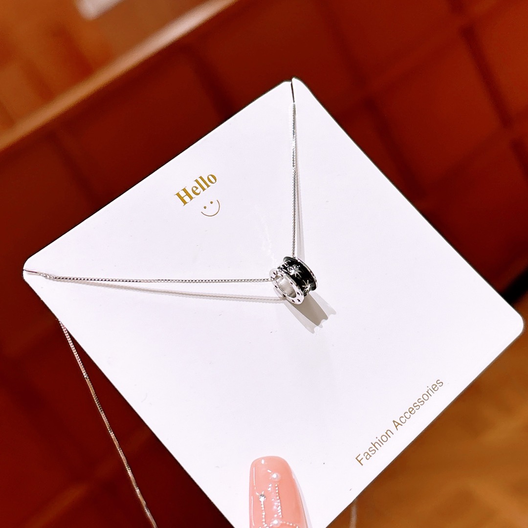 High Polish Silver Necklace Premium Mother's Day Silver