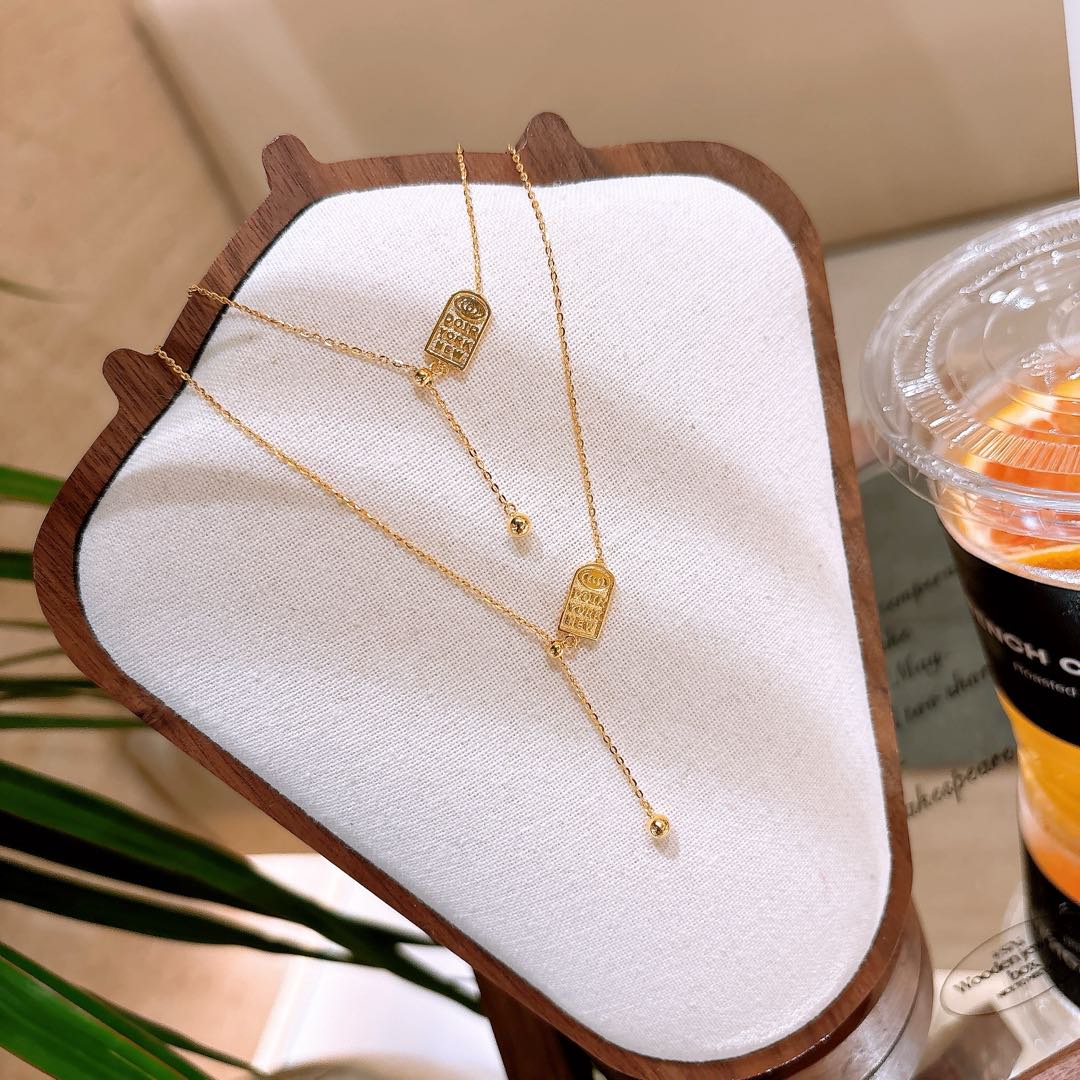 Solid Silver Necklace Precision Proposal Gold