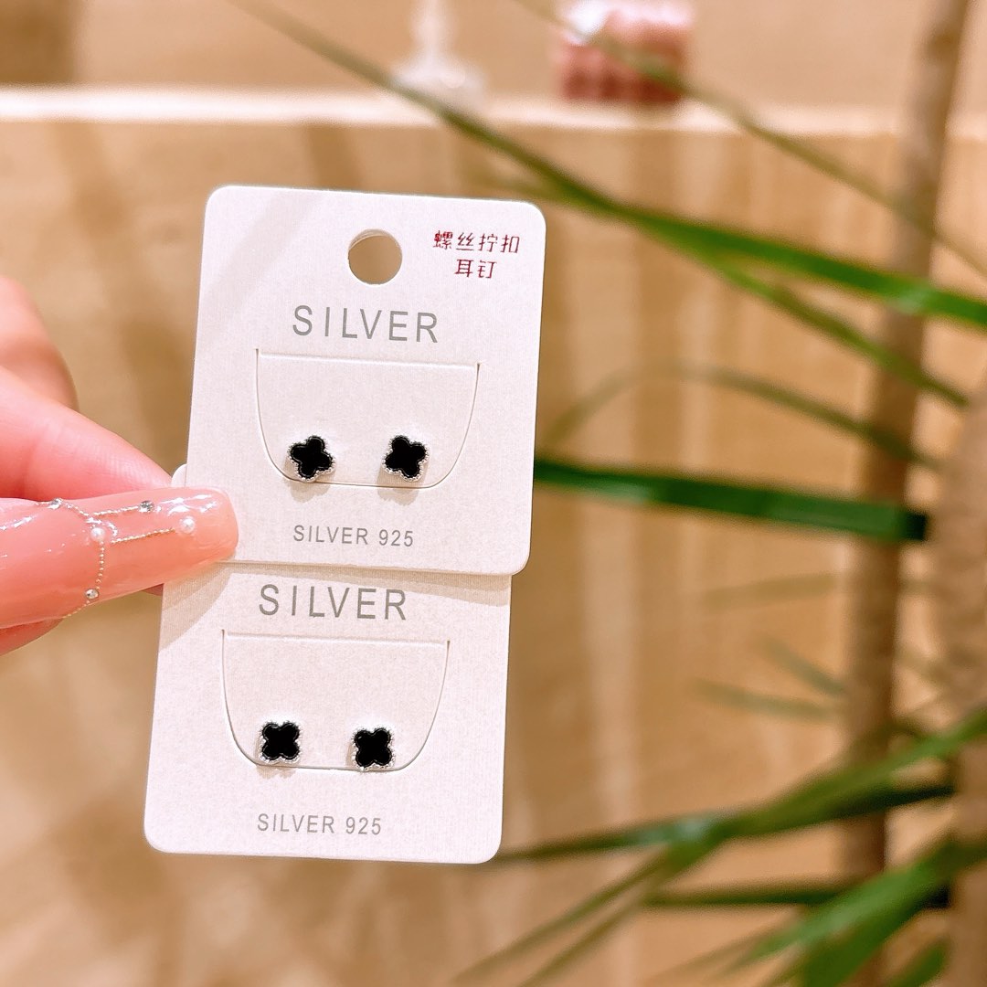 Solid Silver Screw-back Studs Elegant Bestie Gift Gold