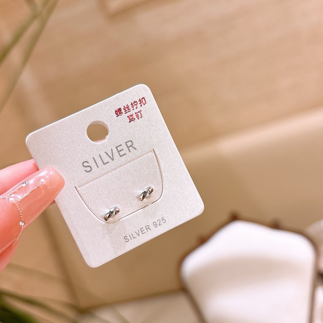 Low Allergy Silver Screw-back Studs Girly Self-love Silver