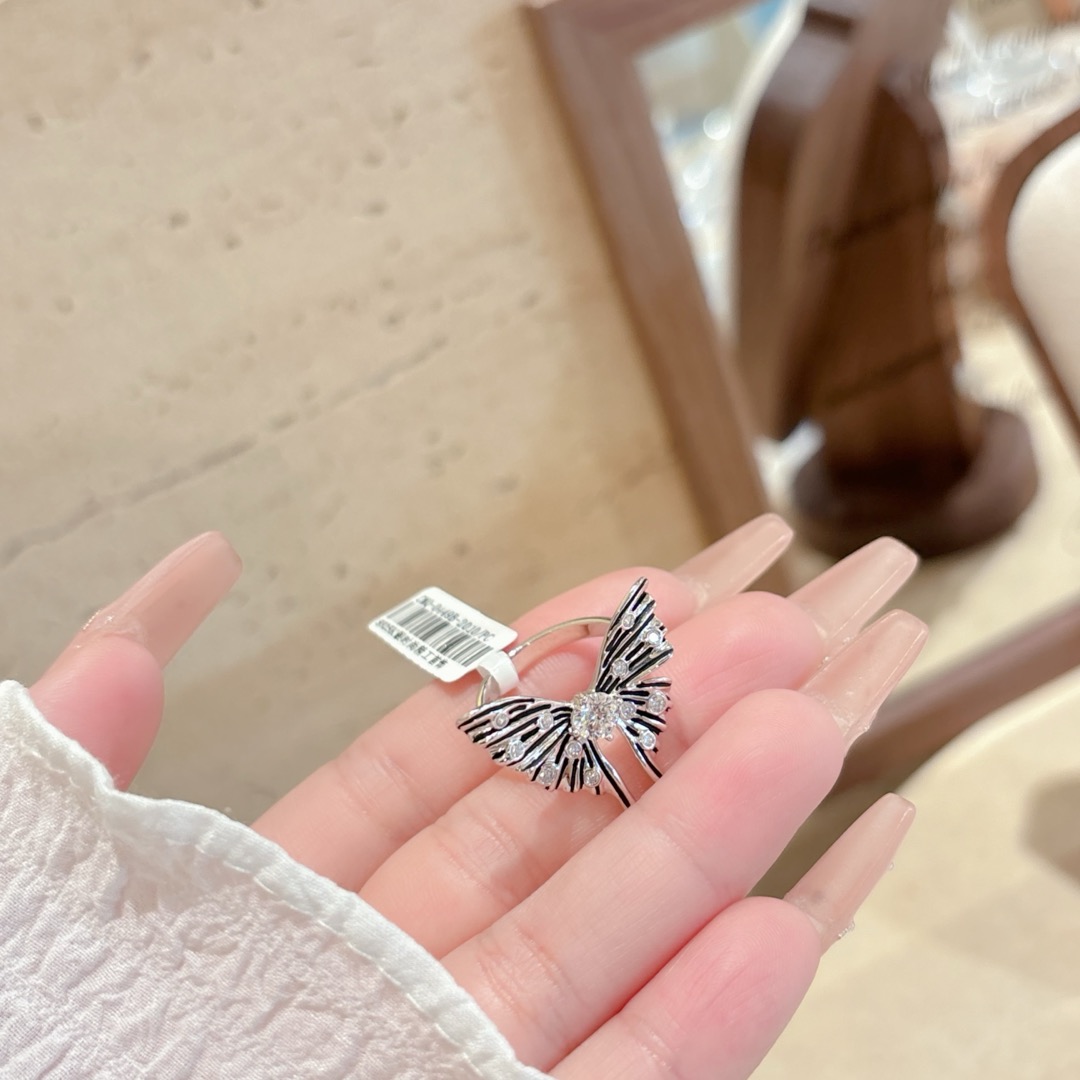 Solid Silver Moissanite Ring Pure Birthday Gold