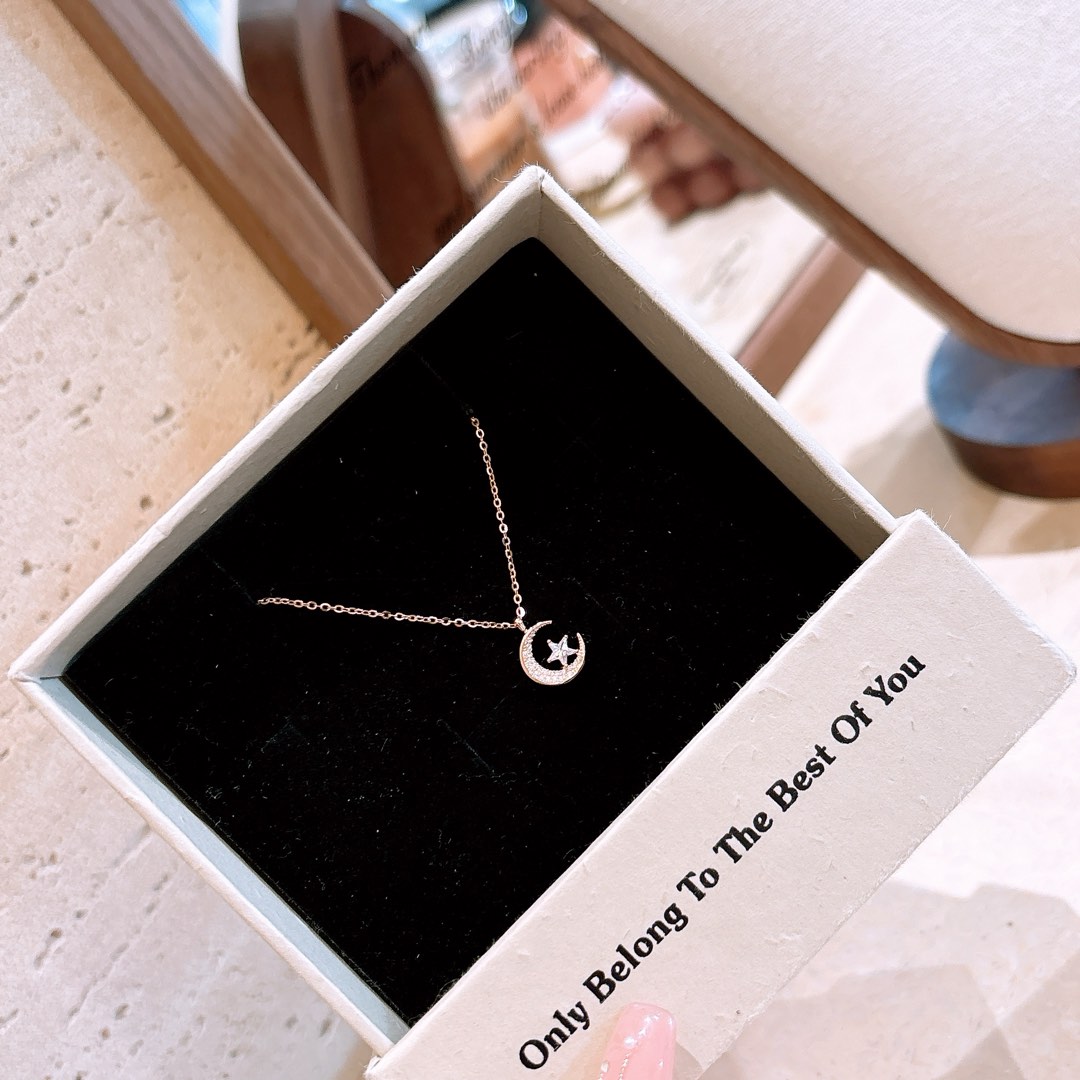 925 Silver Necklace Ins Style Mother's Day Silver