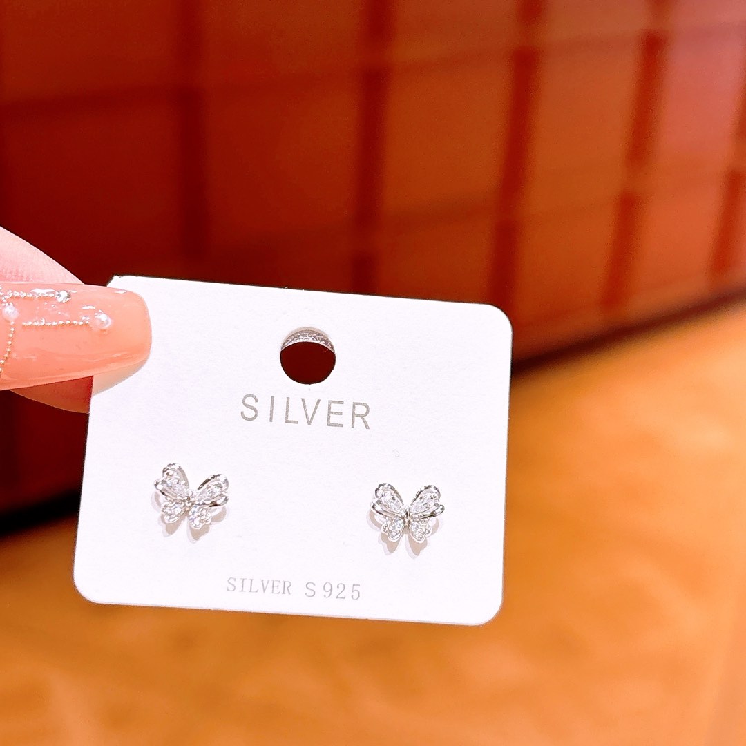 Low Allergy Silver Earrings Dainty Wedding Favor Silver