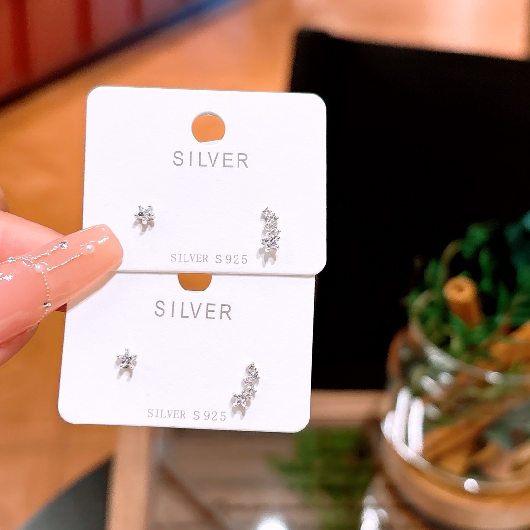 Nickelfreies Silber Ohrringe Zart Arbeitsplatz Silber