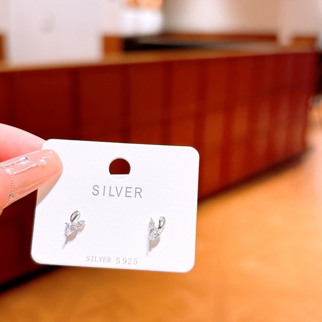 Hypoallergenic Silver Earrings Girly Spring Festival Gold