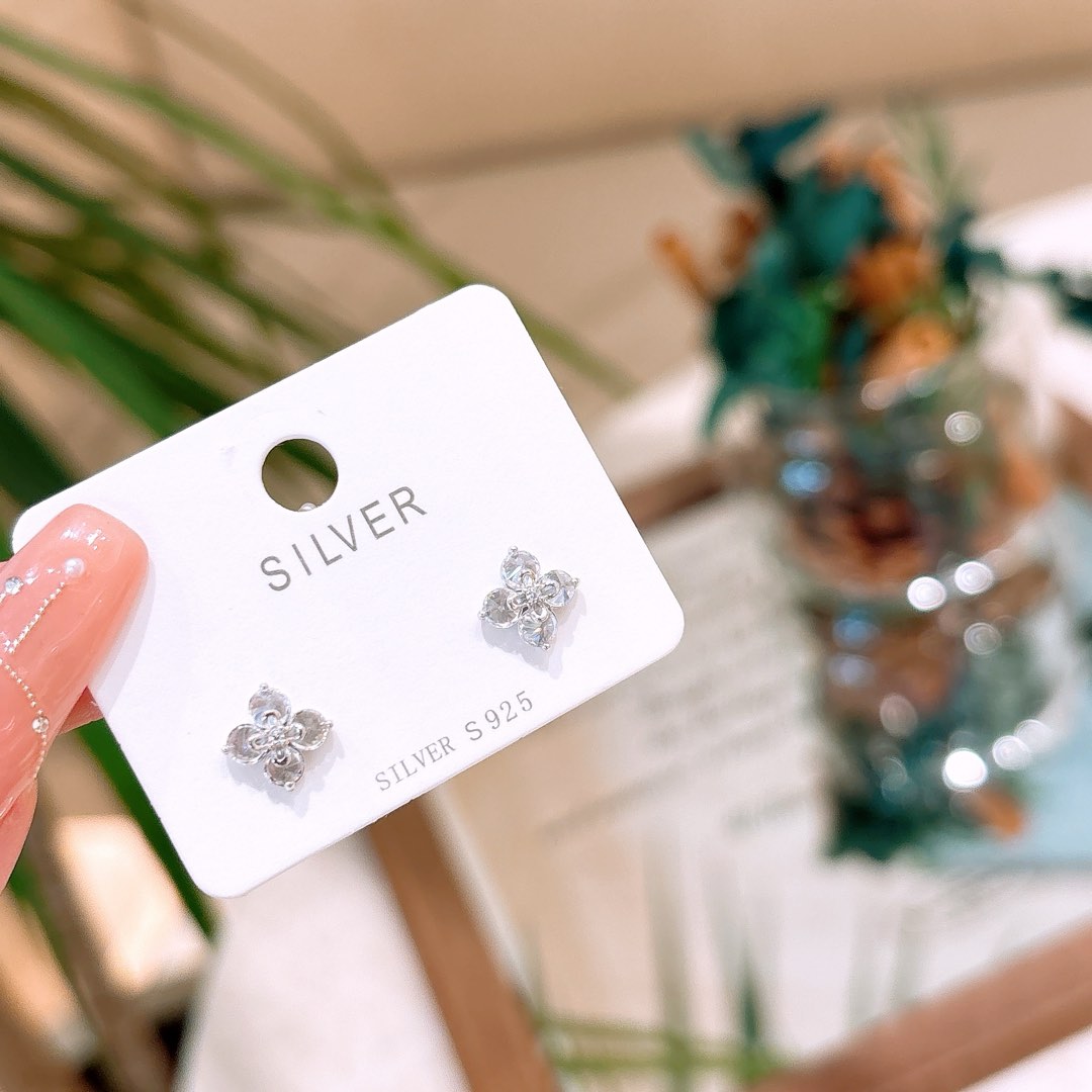 S925 Sterling Silver Earrings Gentle Teacher's Day Silver