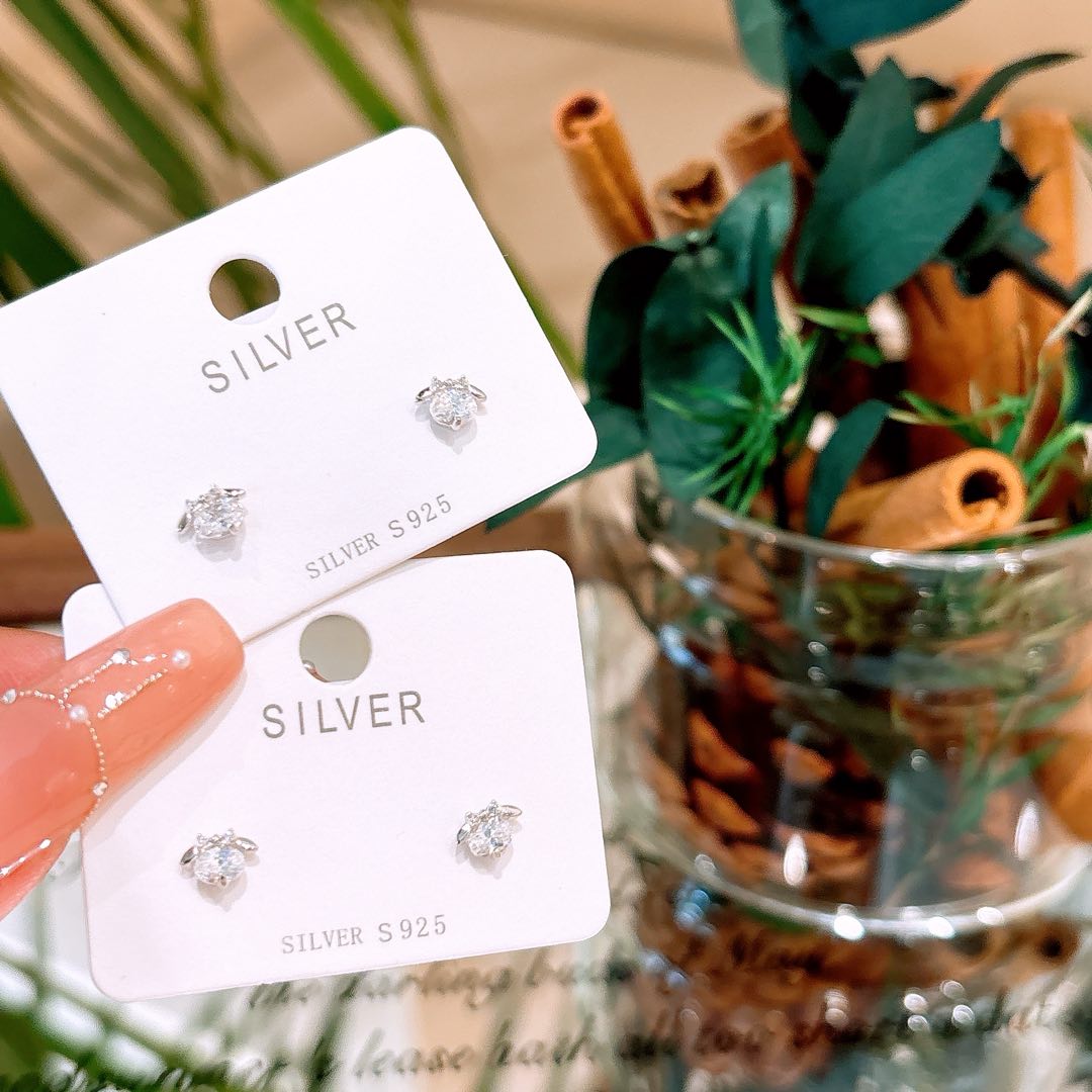 Fine Silver Earrings Ethereal Engagement Gold