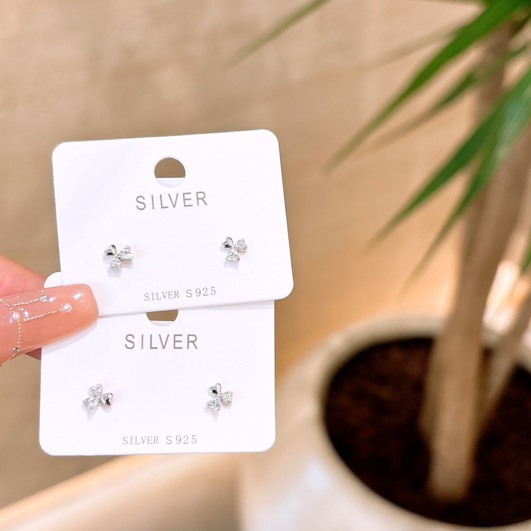 Massivsilber Ohrringe Wald Büro Silber