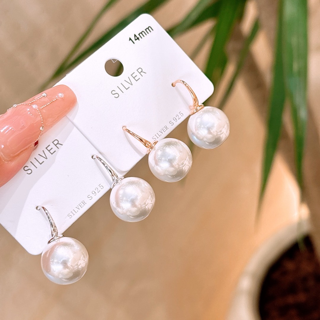 Fine Silver Drop & Thread Earrings Delicate Housewarming Gold